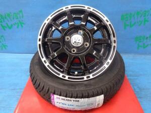 新品 H4 MOTOR X1 14インチ オールシーズンタイヤ Nブルー4シーズン 155/65R14 4本セット スペーシアギア ウェイク ファンクロス 本庄