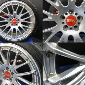 希少 絶版 美品 BBS RS-N RS1000 8.5J-20 +30 114.3 5H DS-SLD ダンロップ ルマン5 245/40R20 中古 タイヤ ホイール セット ヴェルファイの画像3