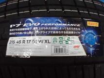 4本 新品 夏タイヤ215/45R17 中古 アルミ付き プリウス 30系 50系 86 BRZ シュタイナー 17インチ 5穴 PCD100 ピレリ P7 Evo 215/45-17_画像9