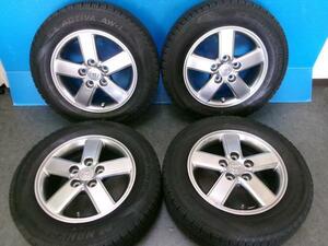 【送料無料】深溝 中古スタッドレス【195/65R15 91Q】トヨタ ヴォクシー純正【15インチ 6J+50】ノア クラウン エスクァイア アイシス