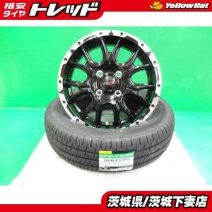 キャンバス デリカミニ N-BOX 新品タイヤホイールセット VENES SUVM7 14インチ 4.5J +45 ダンロップ EC204 155/65R14 送料無料 下妻