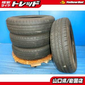 送料無料 中古 ダンロップ エナセーブ EC300 EC300+ 155/65R14 75S 4本 N-BOX ワゴンR スペーシア タント アルト ラパン デイズ