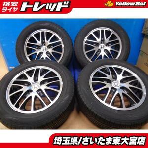 【東大宮】お買い得 美品中古 オデッセイ純正 16X6.5 +55 5H 114.3 中古ダンロップ EC300 215/60R16 2018年製 4本セット 純正戻しに