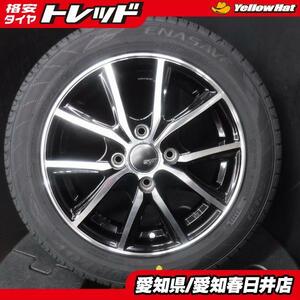 新品 サマータイヤ 日本製 ダンロップ エナセーブ EC204 155/65R14 中古 14インチ アルミホイール 4本セット N-BOX タント ムーヴ