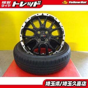 タフト ソリオ ダンロップ EC300+ 165/65R15 VENES SUV M7 5J +45 4H100 デリカD;2 中古タイヤ 新品ホイール MA26S MB36S LA900S 埼玉