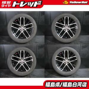 中古セット 235/50R18 21年製 トーヨー トランパス MPZ SMACK REVIRA 8.0J-18 5H 114.3 +45 良品 夏 サマー タイヤ アルファード 白河