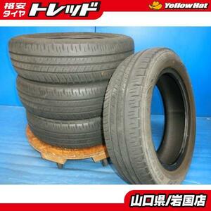 送料無料 中古 ダンロップ エナセーブ EC300+ 155/65R14 75S 4本 ピクシスエポック ラパン ワゴンR ルクラ タント ウェイク N-BOX