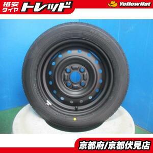 4本 新品 タイヤ 2024年製 ブリヂストン NEWNO 155/65R14 鉄 スチールホイール 14インチ 4.5J +45 100 4H ムーヴ ワゴンR タント