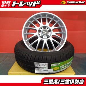 送料無料 215/60R17 ブリヂストン NH100 RV S-HOLD 17インチ 6.5J +42 5H114 新品 サマータイヤ 中古 ホイール CH-R MPV UX 即納可 伊勢