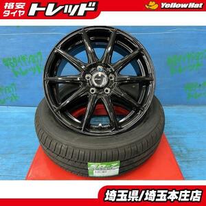 ラクティス トレジア 175/60R16 新品夏タイヤアルミ 4本SET価格 【送料無料】 夏タイヤ SD7 +アルミ AZ-スポーツ AT10 ブラック本庄