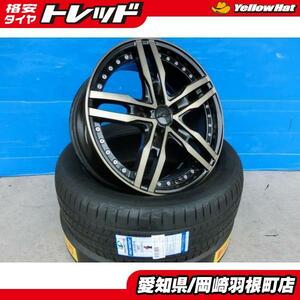 AME シャレン XF-55 限定色 18インチ 中古 ホイール 新品 輸入タイヤ 225/50R18 4本 SET C-HR エスティマ カローラクロス RVR 岡崎