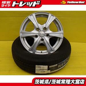 送料無料 195/65R15 新品 夏タイヤ 中古 ホイール 4本セット ブリヂストン REGNO GR-X2 ファング 15インチ 6J 5H114.3 +53