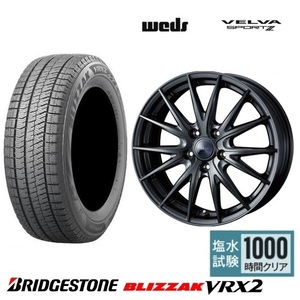 取寄せ品 4本SET WEDS スポルト2 7.0J+40 5H-114.3 ブリヂストン VRX2 2022年 215/60R17インチ E51系 エルグランド カローラクロス