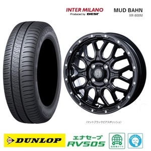 マッドバーンXR-800M PP ダンロップ EC204 24年 155/65R14インチ LA650系 タントファンクロス ミライース ムーヴキャンバス