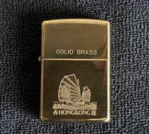 ZIPPO SOLID BRASS 1932-1991 HONGKONG ジッポー ソリッドブラス 香港_画像1