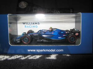 ★1/64 Spark(Sparky) ウィリアムズFW45 ＃2 Williams Bahrain GP 2023 Logan Sargeant★