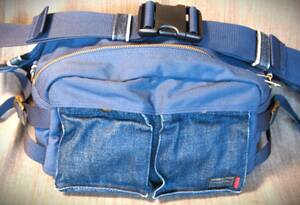  limited goods *"PORTER Levi'sR Limited Model"* CORDURA collaboration waist bag * cell bichi