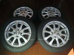 【バリ山・美品】スタッドレスタイヤ アルミホイール4本セット 155/65R14