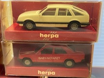 1038* 当時物 herpa ヘルパ WAGENER miniature AUTOMOBILE ミニチュア 1/87スケール ミニカー 計7点 おまとめ 模型車 アンティーク 現状品_画像3