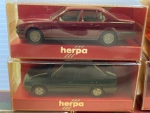 1038* 当時物 herpa ヘルパ WAGENER miniature AUTOMOBILE ミニチュア 1/87スケール ミニカー 計7点 おまとめ 模型車 アンティーク 現状品_画像2