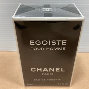 1193* 香水 CHANEL シャネル EGOISTE エゴイスト POUR HOMME プールオム EDT オードトワレ 75ml フレグランス ケース付 未開封品の画像1