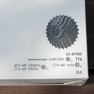 SHIMANO CS-M7000 SLX 11s 11-40 未開封品