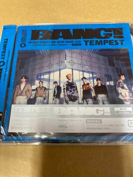 シリアル封入 TEMPEST BANG！通常盤初回仕様 新品未開封