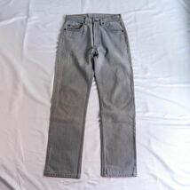 レア Levi’s 501 先染めグレーデニム USA製 80s 表記W31 リーバイス 0636_画像2