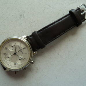 FRDERIQUE CONSTANT フレデリック・コンスタント メンズ クォーツ クロノグラフ 腕時計 電池交換済み 稼働品の画像3