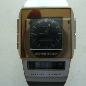 CASIO カシオ FS-01 デジアナ デュアルタイム 腕時計 電池交換済み 稼働品 ペラウォッチの画像2