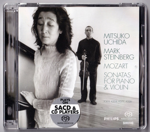 Philips 475 6200 Mitsuko Uchida 内田光子、マーク・スタインバーグ、モーツァルト: ヴァイオリン・ソナタ SACD