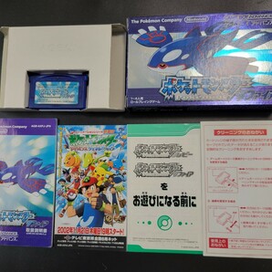 良品・箱説付属・動作確認済み GBA ゲームボーイアドバンス ポケットモンスターサファイア GAMEBOY Pokemon Sapphire ポケモン Nintendoの画像1