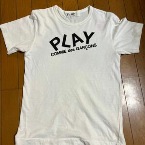 プレイコムデギャルソン PLAY COMME des GARCONS Tシャツ S 半袖 白 