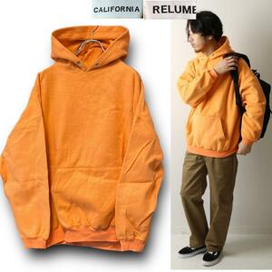 JOURNAL STANDARD relume レリューム オーバーサイズ オレンジ プルオーバー パーカー size L