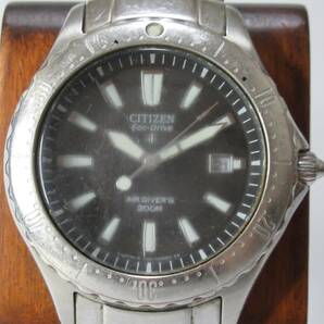 【動作品、くもりあり】CITIZEN / シチズン PROMASTER AIR DIVER'S 200m E168-T009325 ソーラー メンズ腕時計 ダイバーウォッチの画像3