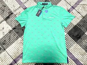 RLX RALPH LAUREN Polo Ralph Lauren stretch . water speed .US:M polo-shirt with short sleeves flamingo green Golf 