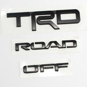 TRD OFF ROAD TRDエンブレム　マットブラック