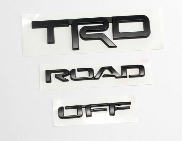 TRD OFF ROAD TRDエンブレム　マットブラック