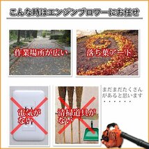 【送料無料】エンジンブロワー 排気量25.4 落ち葉 掃除機 エンジンブロアー 送風機 枯れ葉 集じん機 集塵機 集草機_画像3