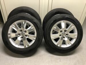 アルファード 10系 純正アルミホイール+タイヤ 4本セット 205/65R16 PCD114.3 5穴 純正ナット付手渡しも可能