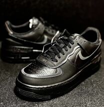 ☆送料込■新品28.5cm■ナイキ エアフォース 1 シャドウ AIR FORCE 1 SHADOW WMNS ブラック/ブラック【定価.18150円】_画像9