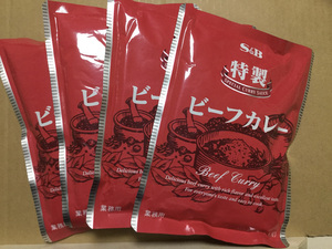  retort * Special made beef curry [ 210g x 4 sack set ]* S&B business use es Be food * including carriage *