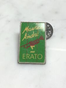 モーリス・アンドレ ERATO ピンバッジ(中古) トランペットの神様のピンバッジです♪