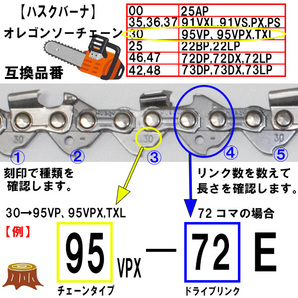 FUJIMI [R] チェーンソー 替刃 3本 ソーチェーン 10インチ | 71PM3-56 | マキタ M11-56 | やまびこ A4S56Eの画像4