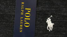【新品】ラルフローレン ■ コットンVネックTシャツ ■ S ■ ブラックヘザー POLO RALPH LAUREN 正規品_画像3