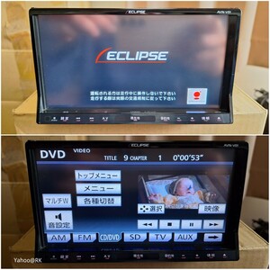 イクリプス ナビ 型式 AVN-V01 DVD再生 テレビ フルセグ CD録音 SDカード USB AUX