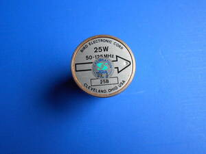 BIRD 43 SLUG エレメント 25B 　25w 50～125MHz JQA CALIBRATION 確認試験済■:プライスDOWN・１０００円・最終出品