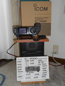 ICOM アイコム IC-7000 HF +VHF+145-435MHz ALL MODE SSB/CW/RTTY/AM/FM +FT8 100W BIRD43電力計にて確認済