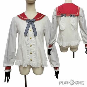 【Angelic Pretty】Bunnyカレッジブラウス/アンジェリックプリティ/セーラー/うさ耳/長袖/ロリィタ