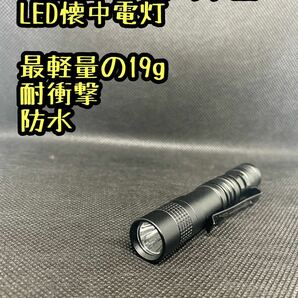 【耐衝撃】アルミニウム製 超小型ペンライト型LED照明 最軽量19g 懐中電灯 強力 ハンディライト 防災 超小型ペンライト型LED照明の画像1